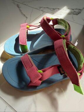 Teva Kids Pink, Blue & Green Outdoor Sport Sandals